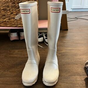 Hunter Classic White Rain Boots